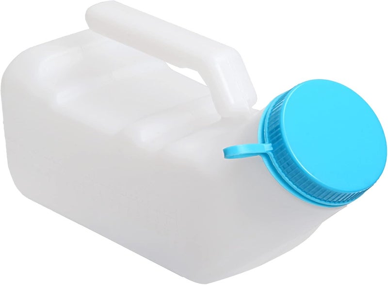 ilyever Upgraded Urinals for Men with Glow in The Dark,1000ml Thick Pee Bottles with Lid,Spill Proof Urinal Bottle for Car,Hospital,Elderly & Incontinence,2 Pack - Image 4